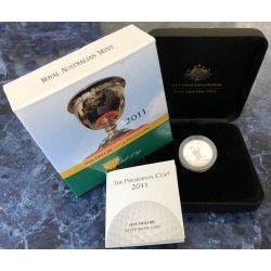 2011 $1 The Presidents Cup Golfing Competition 99.9% Fine Silver Proof Coin