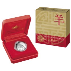 2015 $1 Lunar Series - Year of the Goat 99.9% Silver Proof Coin