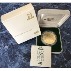1988 $5 New Parliament House Aluminium Bronze Proof Coin