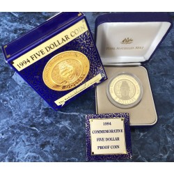 1994 $5 Vote for Women Centenary Aluminium Bronze Proof Coin