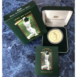 1996 $5 A Special Tribute to Sir Donald Bradman Aluminium Bronze Proof Coin