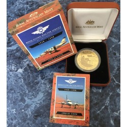 1998 $5 Royal Flying Doctor Service Aluminium Bronze Proof Coin