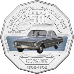 2017 50¢ Ford Australian Classic Collection - 1960 XK Falcon Carded Coin