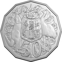 2025 50¢ Coat of Arms King Charles III Uncirculated Coin