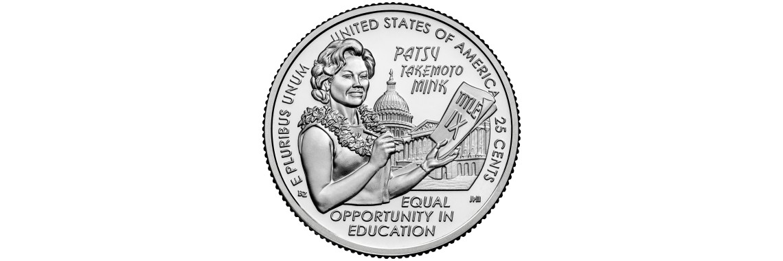 Patsy Takemoto Mink Uncirculated Coin