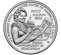 Patsy Takemoto Mink Uncirculated Coin