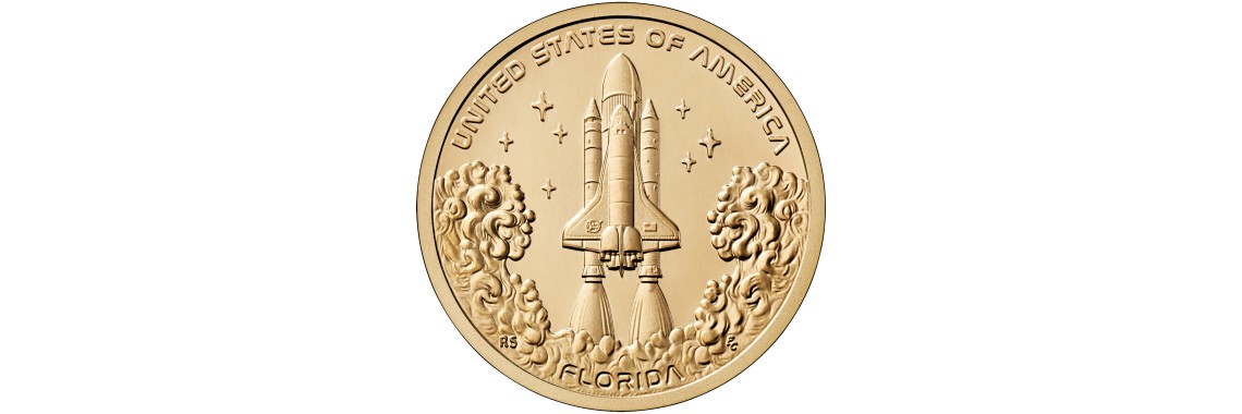 Florida - NASA Space Shuttle Uncirculated Coin