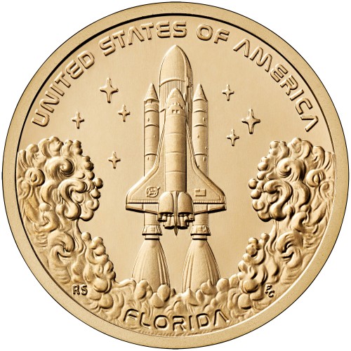 2025 American Innovation $1 - Florida - NASA Space Shuttle Uncirculated Coin
