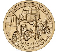 Michigan - Auto Assembly Line Uncirculated Coin
