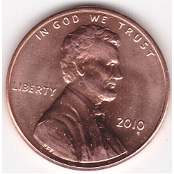 2010 US 1 Cent Lincoln Shield Uncirculated Coin 2010 US 1 Cent Lincoln Shield Uncirculated Coin