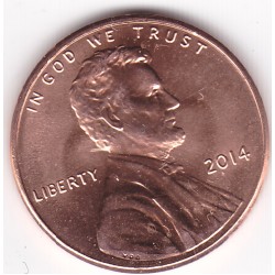 2014 US 1 Cent Lincoln Shield Uncirculated Coin 2014 US 1 Cent Lincoln Shield Uncirculated Coin