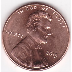 2015 US 1 Cent Lincoln Shield Uncirculated Coin 2015 US 1 Cent Lincoln Shield Uncirculated Coin