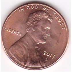2017 US 1 Cent Lincoln Shield Uncirculated Coin 2017 US 1 Cent Lincoln Shield Uncirculated Coin