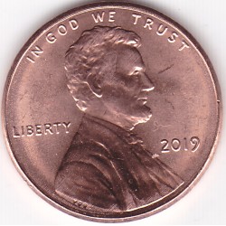2019 US 1 Cent Lincoln Shield Uncirculated Coin 2019 US 1 Cent Lincoln Shield Uncirculated Coin