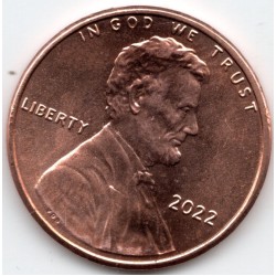 2022 US 1 Cent Lincoln Shield Uncirculated Coin 2022 US 1 Cent Lincoln Shield Uncirculated Coin