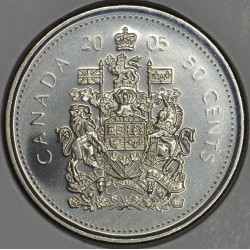 2005 50¢ Canadian Coat of Arms Coin