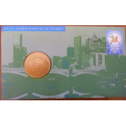 2006 PNC $5 Melbourne Games, Commonwealth Nations Stamp and Coin Cover