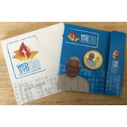 2008 $1 World Youth Day Presentation Perth Mint Carded Coin
