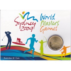 2009 $1 Sydney World Masters Games Perth Mint Carded Coin