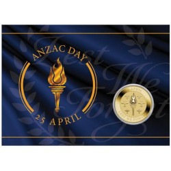 2021 $1 ANZAC Day 25 April Perth Mint Carded Coin