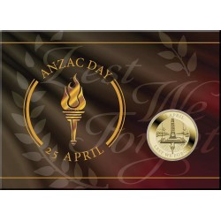 2024 $1 ANZAC Day 25 April Perth Mint Carded Coin