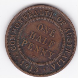 1913 Commonwealth King George V Halfpenny