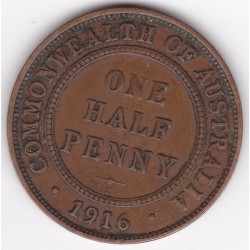 1916 Commonwealth King George V Halfpenny