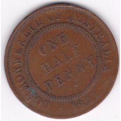 1921 Commonwealth King George V Halfpenny