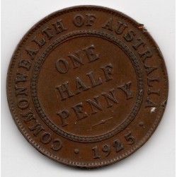 1925 Commonwealth King George V Halfpenny