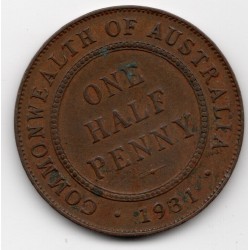 1931 Commonwealth King George V Halfpenny
