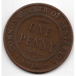1918 Commonwealth King George V Penny