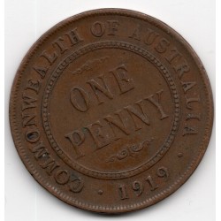 1919 Commonwealth King George V Penny (Below Bottom Scroll)
