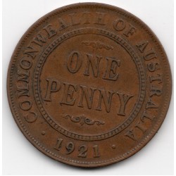 1921 Commonwealth King George V Penny