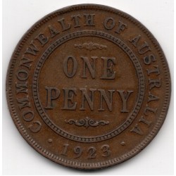 1923 Commonwealth King George V Penny