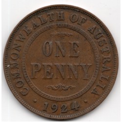 1924 Commonwealth King George V Penny