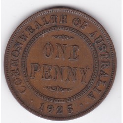 1925 Commonwealth King George V Penny